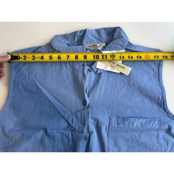 Stephanie Rogers by Fashion Trend Plus Women's Button Down Tank Top Size 3X - Picture 8 of 11